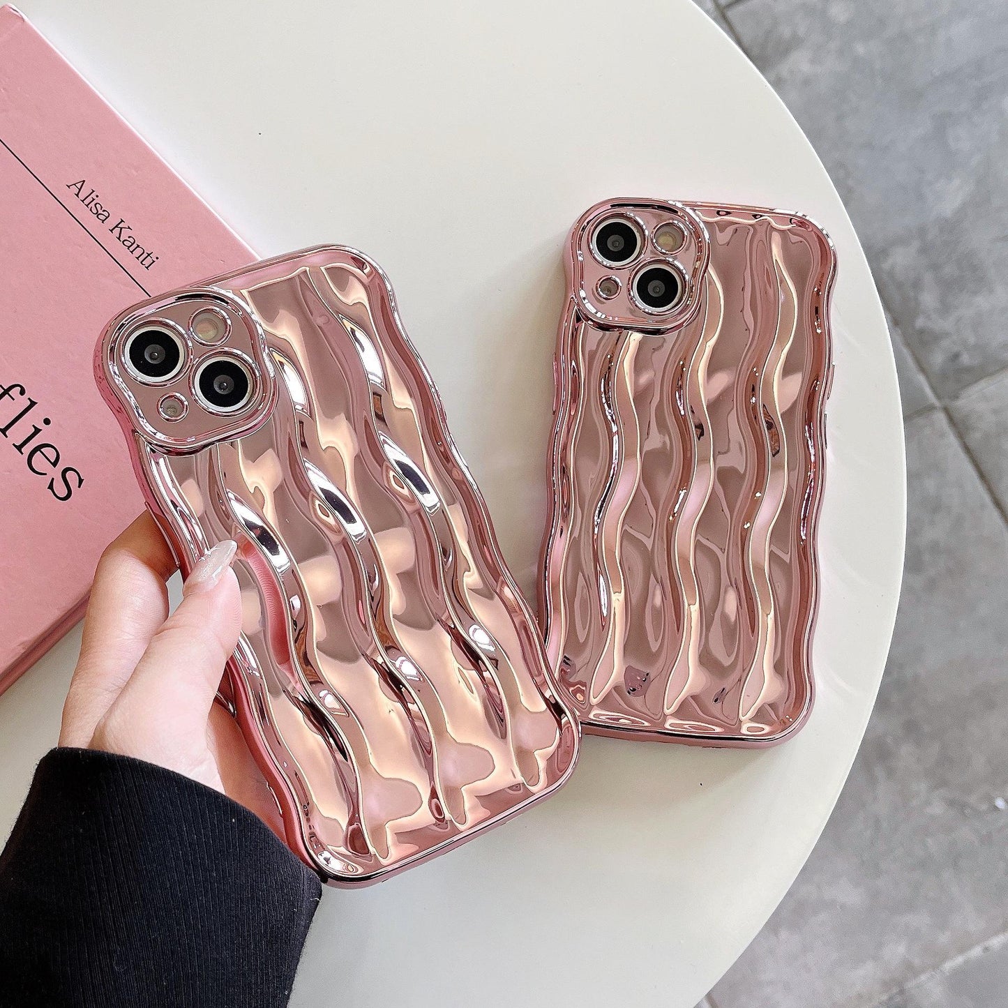Colorful Water Ripple Phone Case Compatible for iPhone