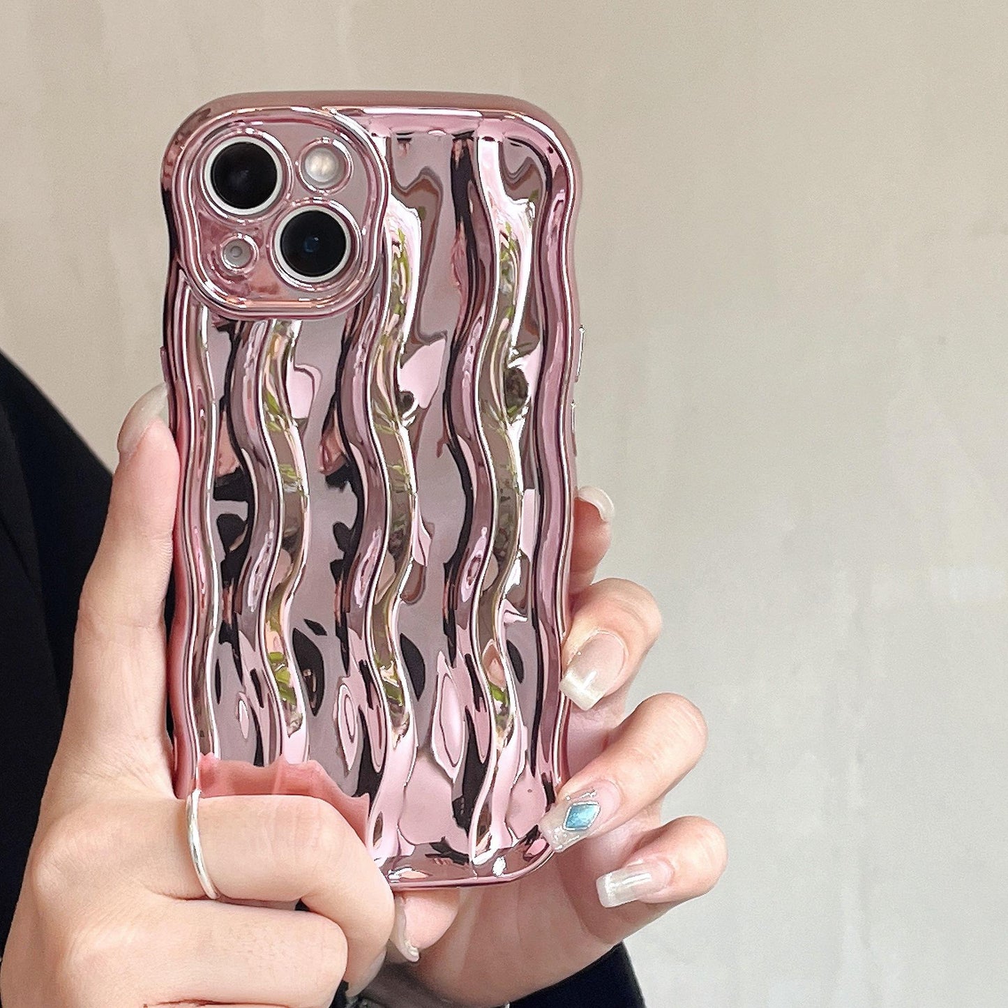 Colorful Water Ripple Phone Case Compatible for iPhone