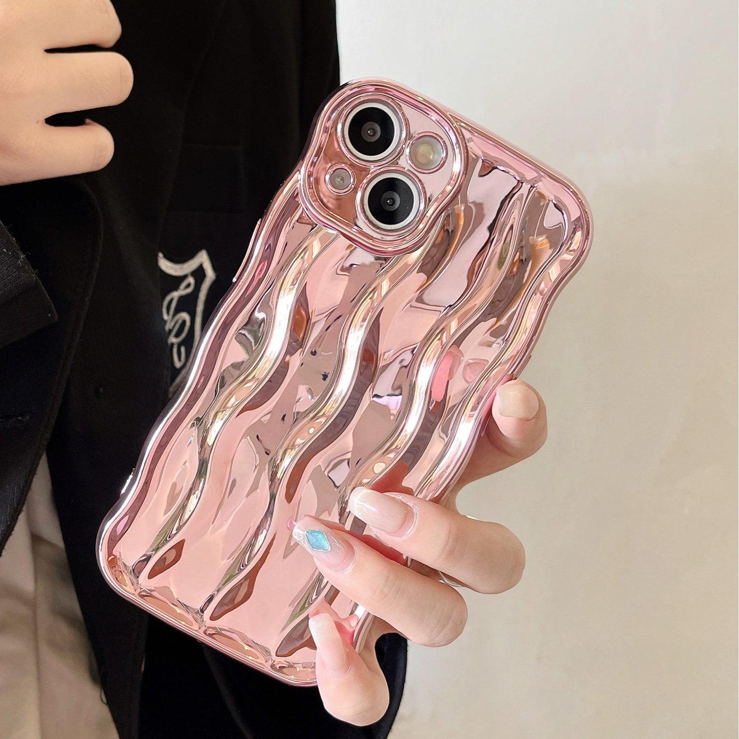 Colorful Water Ripple Phone Case Compatible for iPhone