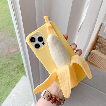 Stereoscopic Banana Pressure Reducing Protective Cover Compatible for iPhone