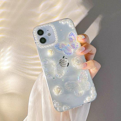 Beautiful Flash Butterfly Phone Case Compatible for iPhone