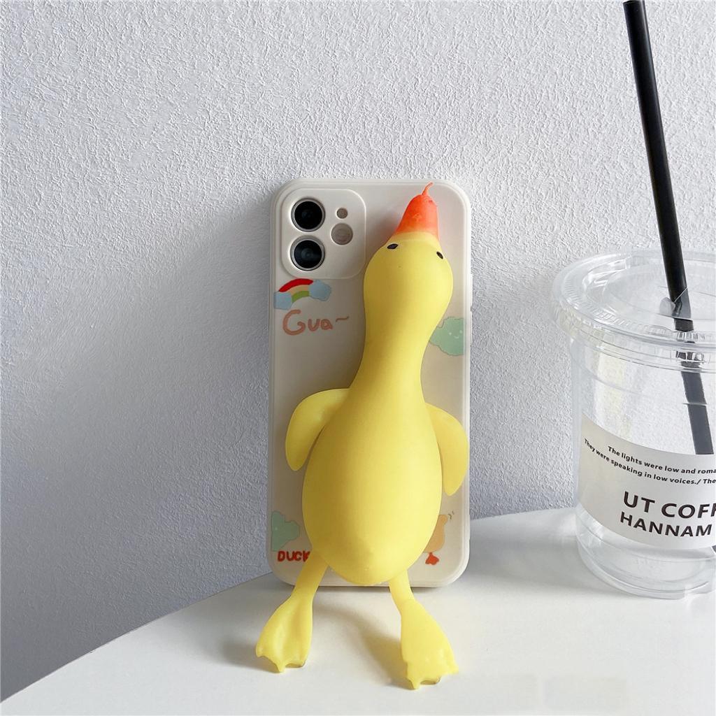 Decompression Duck Phone Case Compatible for iPhone