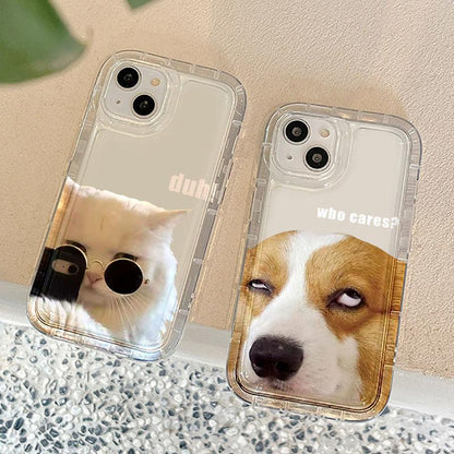 New Cat and Dog Phone Case Compatible for iPhone