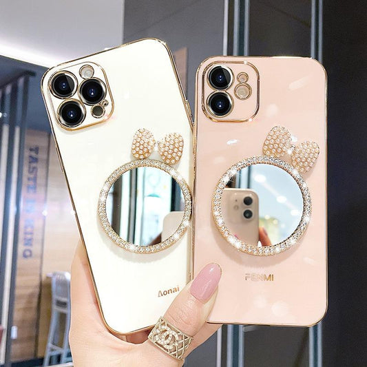 Bow mirror Phone Case Compatible for iPhone
