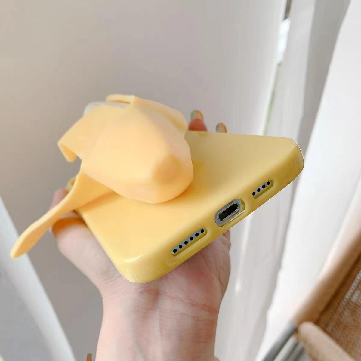 Stereoscopic Banana Pressure Reducing Protective Cover Compatible for iPhone