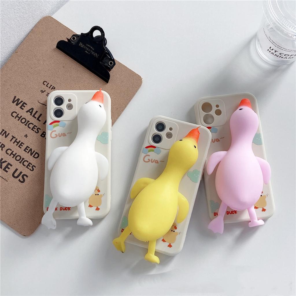 Decompression Duck Phone Case Compatible for iPhone