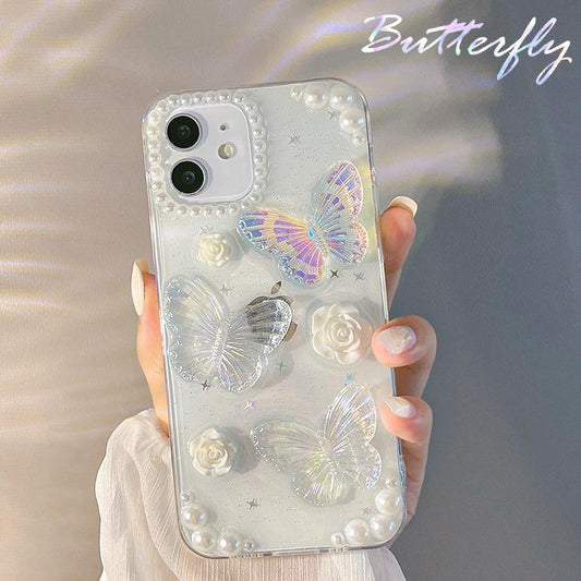 Beautiful Flash Butterfly Phone Case Compatible for iPhone