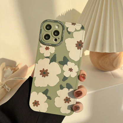 White Rose Flower Phone Case Compatible for iPhone