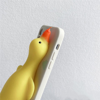 Decompression Duck Phone Case Compatible for iPhone