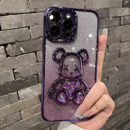 Little Bear Flash Pink Phone Case Compatible for iPhone