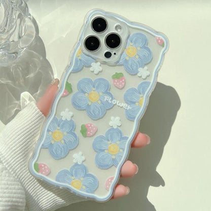 Strawberry Flower Phone Case Compatible for iPhone