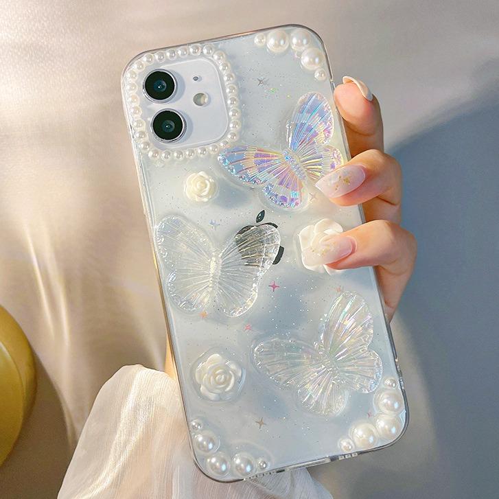 Beautiful Flash Butterfly Phone Case Compatible for iPhone