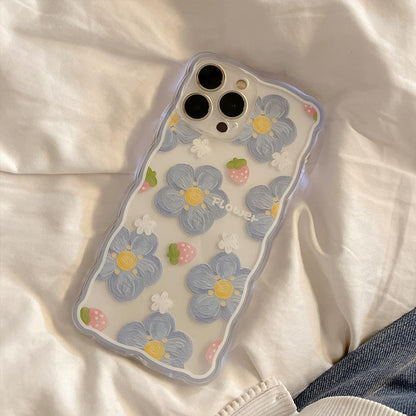 Strawberry Flower Phone Case Compatible for iPhone