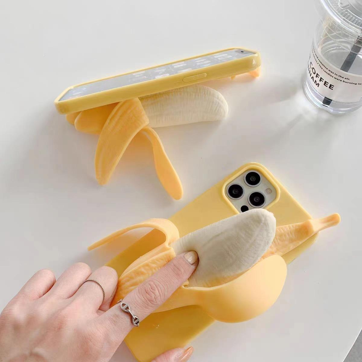 Stereoscopic Banana Pressure Reducing Protective Cover Compatible for iPhone