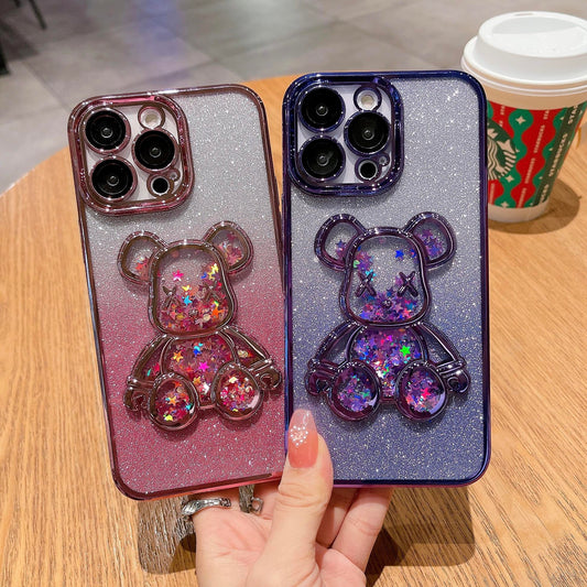Little Bear Flash Pink Phone Case Compatible for iPhone
