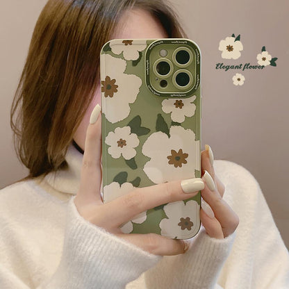 White Rose Flower Phone Case Compatible for iPhone